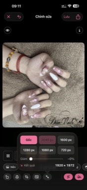Ảnh nail chụp bằng Nailmaker